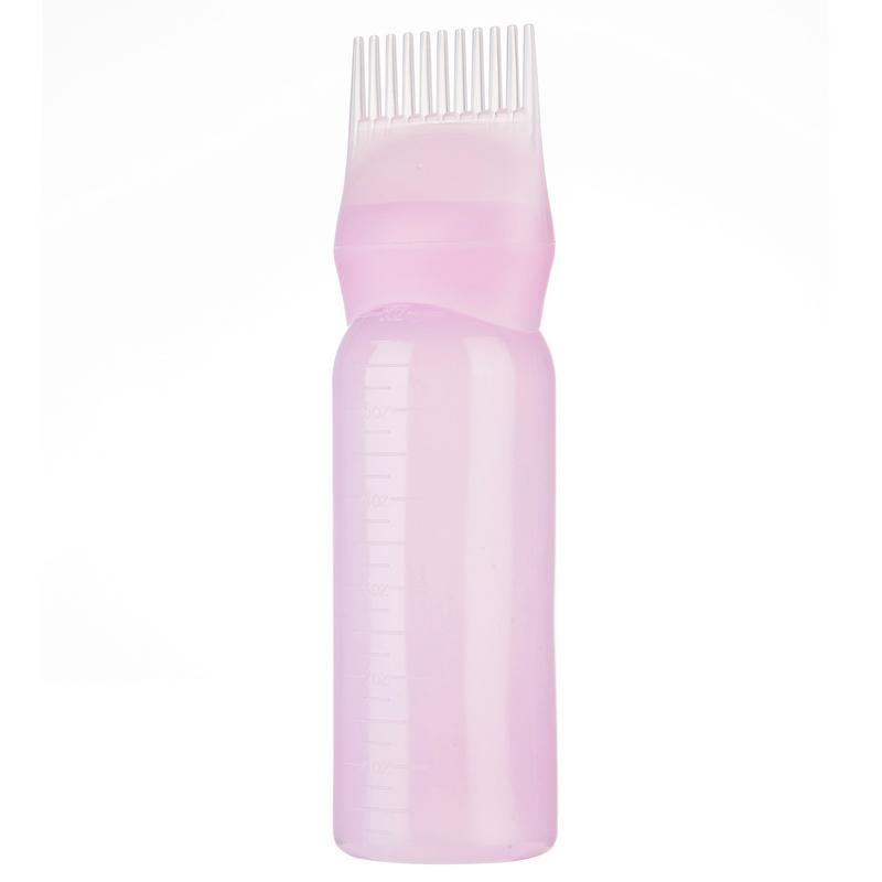 120ml Hair Dye Bottle Applicator Brush Comb Dispensing Salon Hairdressing Tool