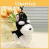 Plush Unique Schnauzer Dog Keychain Adorable And Playful Backpack Accessory Gift