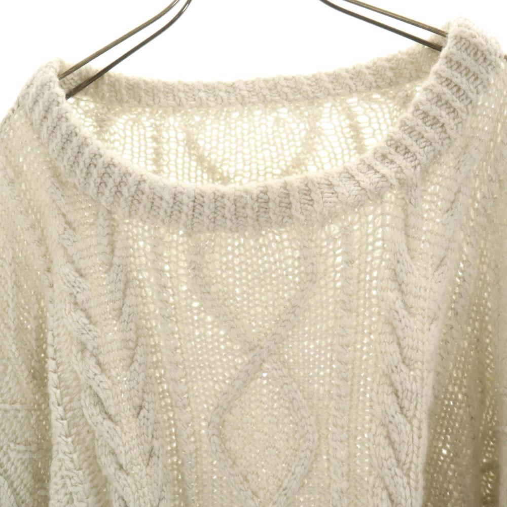 OLD 80s 90s Long Sleeve Oversized Silhouette Sweater Gray Knit Men's Used