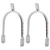 Young Girl Chrome Plated Spurs Women S Chrome Brass Zinc Alloy Narrow Spurs
