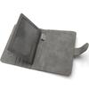 Iron Tower RFID Passport Holder with Magnetic Buckle Air Ticket Holder Passport Cover Anti-magnetic Travel Passport Organizer
