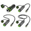 Waterproof RJ45 Coupler Connector High Speed Data Transfer CAT6 Ethernet Cable Extender Dustproof RJ45 Coupler
