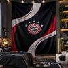 Nástěnná tapiserie s potiskem Bayern Mnichov, látka do obývacího pokoje, ložnice, domácí dekorace