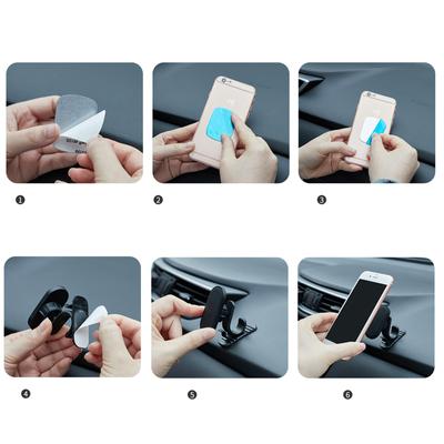 Magnetic Car Phone Holder Mount 360 Degree Adjustable Head Universal with All Devices Dashboard Mount