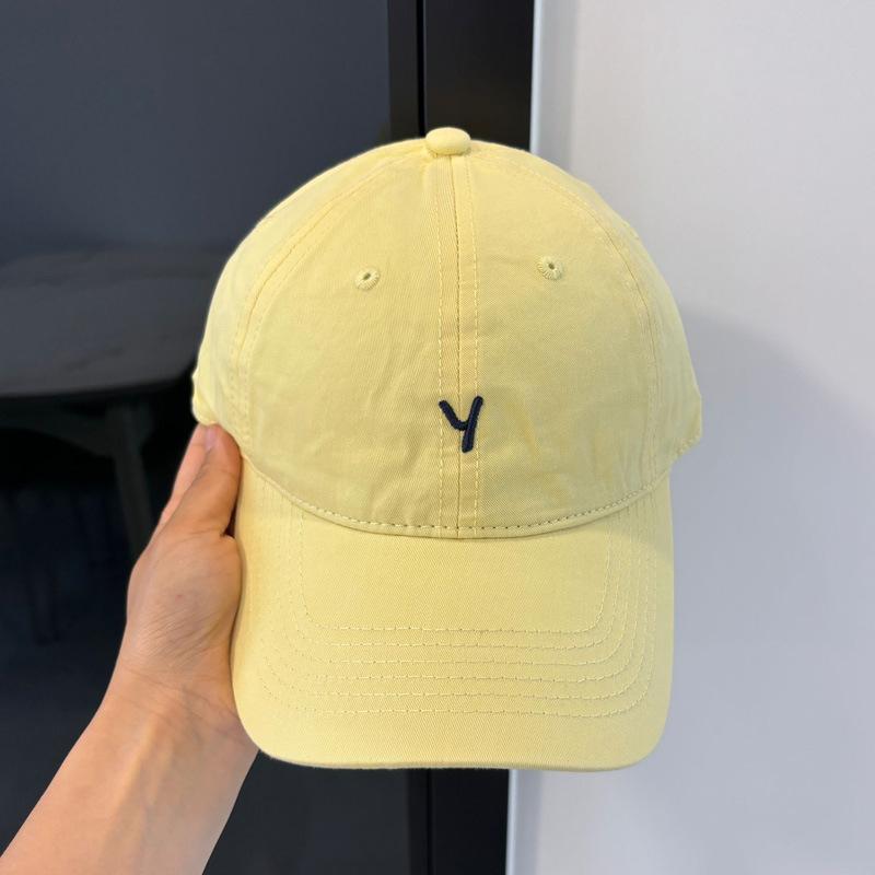 

New simple and versatile cap children s spring and summer leisure small letter Y embroidered baseball cap soft top Adjustable