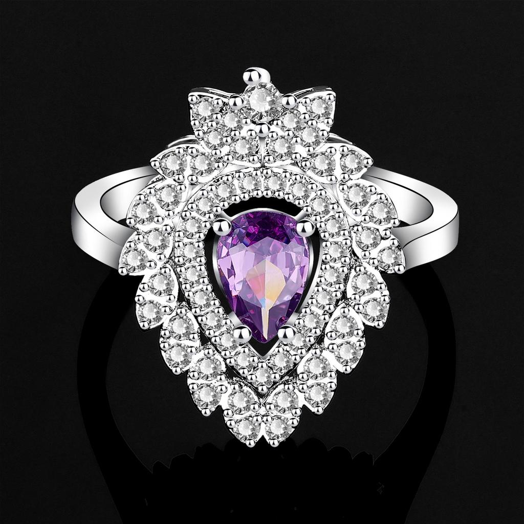 Original Design Hollow-out Unique Design Light Luxury Color Zirconium Necklace Earrings 4-piece Set Niche Versatile Jewelry Women