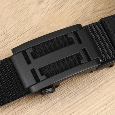 Men's Belt Automatic Buckle Durable Nylon Tactical Braided Belt Middle Aged and Young People Outdoor Belt Belt Belt