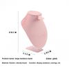 Jewelry Display Stand - Pink Velvet Showcase for Necklaces, Rings, and Accessories