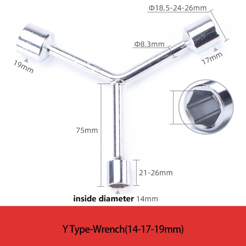 Triangular Socket Wrench Hex Wrench Repair Tool High Frequency Quenching External Hexagonal Design 10 12 14mm 12 14 17mm