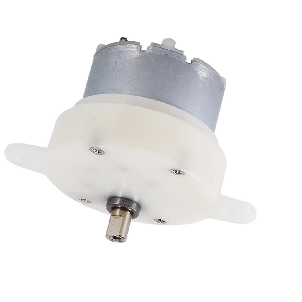 12V High Motor, Reversible Electric Motor with Slow Speed, Small Motor for Cell Phone Display, Crafts, Jewelry with 3RPM