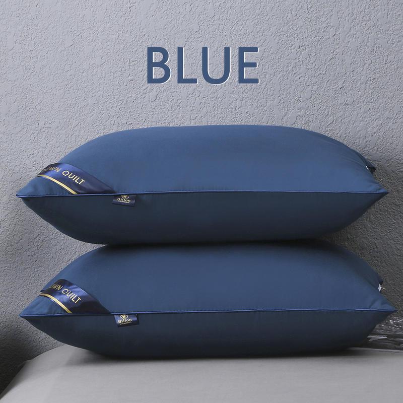 Hilton All Cotton Star Hotel Feather Down Pillow for Adults and Students