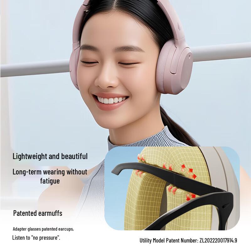 Edifier Fones de Ouvido Bluetooth W820NB com Cancelamento Ativo de Ruído Hi-Res