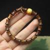 Black Rosewood Bamboo Joint 7*9 Bracelet Sliding Ring Style Wooden Buddhist Literary Jewelry