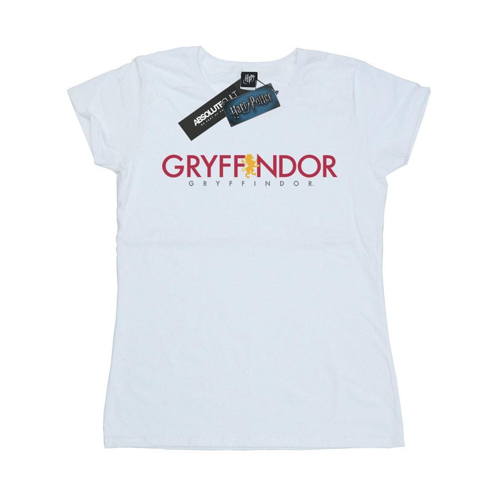 Harry Potter Womens/Ladies Gryffindor Text Cotton T-Shirt