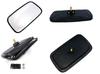 Set of 2 Side and Rearview Mirrors for Forklifts and 2 for Agricultural and Construction Machinery 23cm X Tractors, Types, Large, General-Purpose,