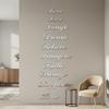Acrylic Letter Wall Sticker 44.49x5.51in English Letter English Letter Decor Self-Adhesive Silver Gold Home Wall Sticker