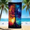 1Pc Tree Life Moonlit Harmony Beach Towel, Quick Dry, Multi-Use for Beach Pool Gym Yoga Home Travel, Christmas, Halloween, Xmas Gift S929653