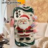 Phone Case: 2D Flat Samsung Galaxy A34 A35 M05 M06 S20 S22 S21 FE Plus 5G Protective Case, Couple Style, Red Clothes with Black Belt, Christmas and Ha