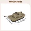 1/72 M1A2 Tank Model Collectibles Ornament Educational Tabletop Decor Wheeled Vehicle Toy for Boys
