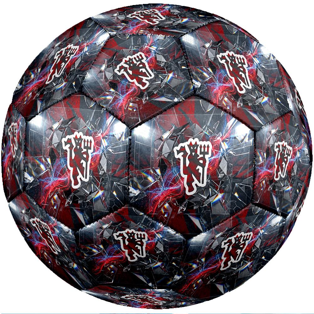 Manchester United Theme Soccer Ball Size 5 Soccer Ball Soft Touch Professional Training Football for Outdoor Sports
