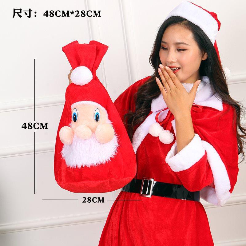 Santa Claus gift bag, Elk snowman Christmas storage bag, children's clothing products, clothing decorations
