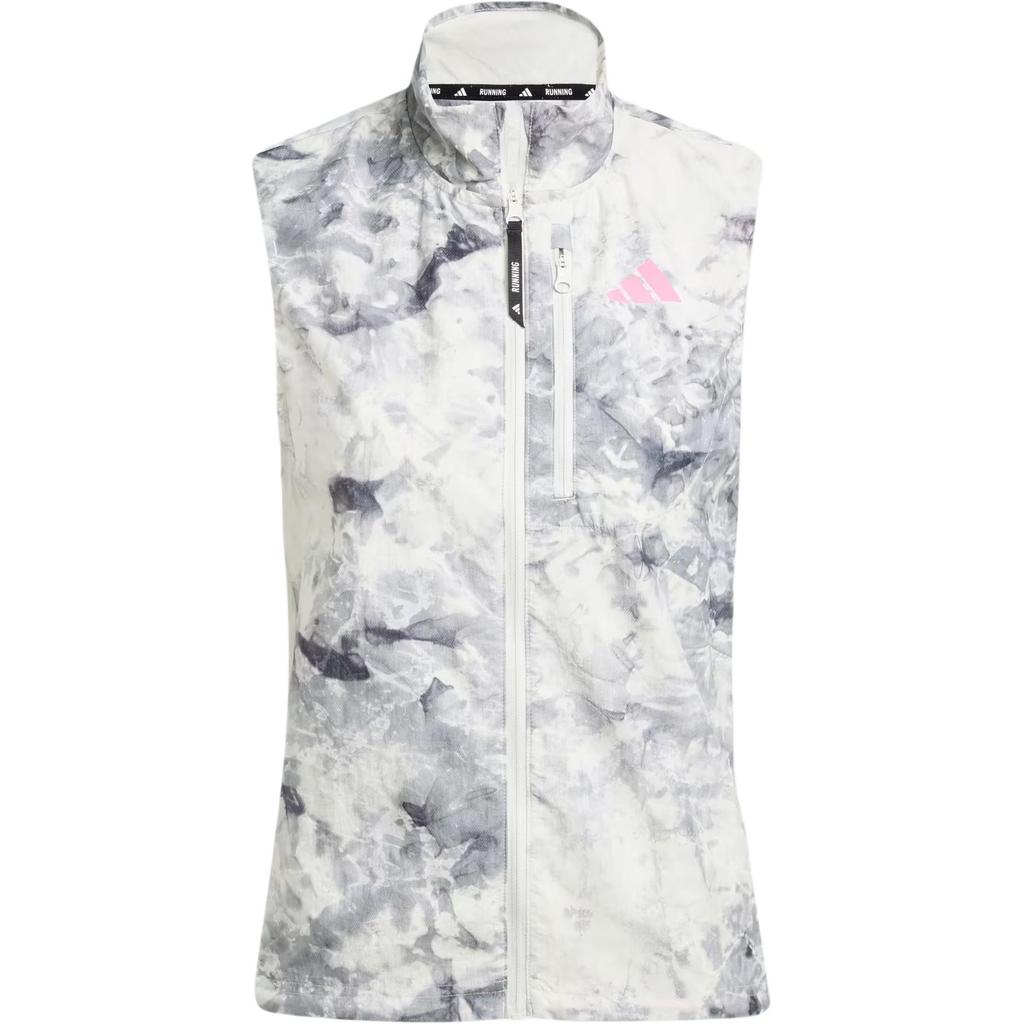 Adidas Own The Run Cool Dry Moisture-Wicking Slim Fit Zip-Up Sports Tank Top Women Tops JL8726