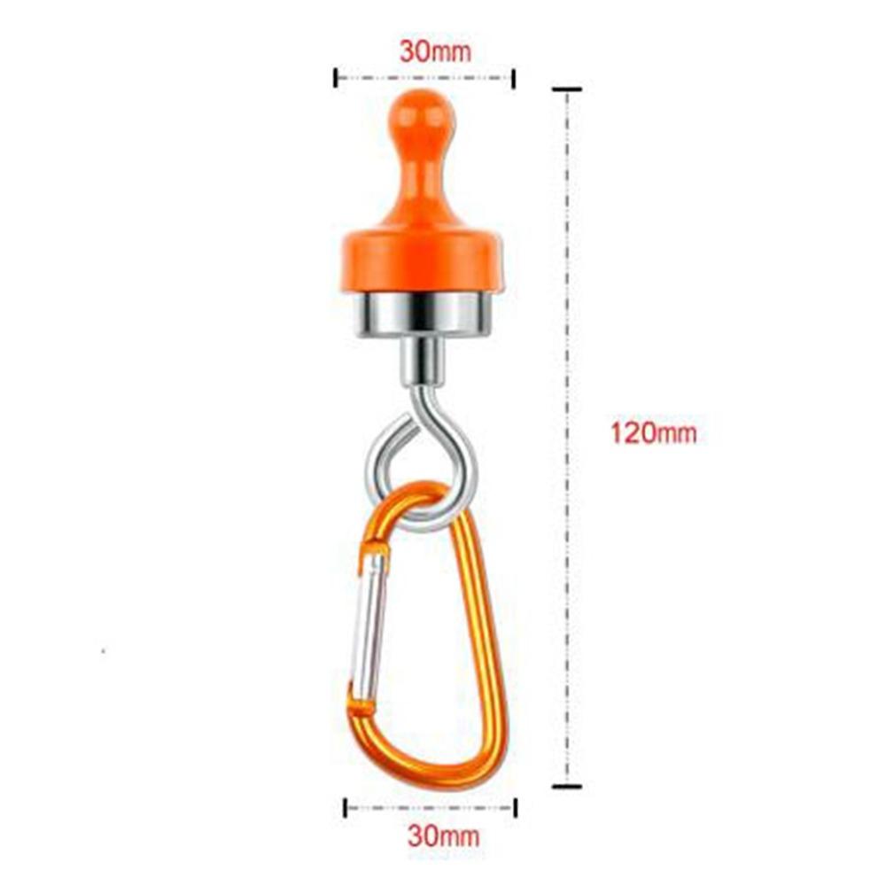 

30*120mm Strong Magnetic Carabiner 5 Colors Outdoor Camping Lights Hanger Tent Canopy Carabiner помаранчевий