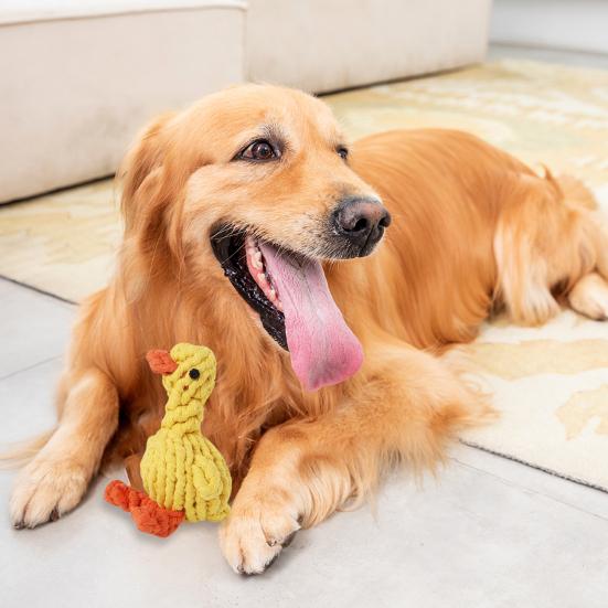Rope Dog Toy Animal Shape Rope Toy To Keep Dogs Busy Carrot Puppy Chew Toy Tug of War Toy for Small Medium Dogs Indoor Outdoor Play