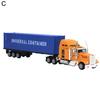 1:65 Alloy Truck Model Realistic Simulated Detailed American Super Long Transport Truck Model for Adults