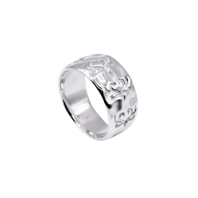 Idusum Wing Stamp Ring (Silver 925 Silver Ring)