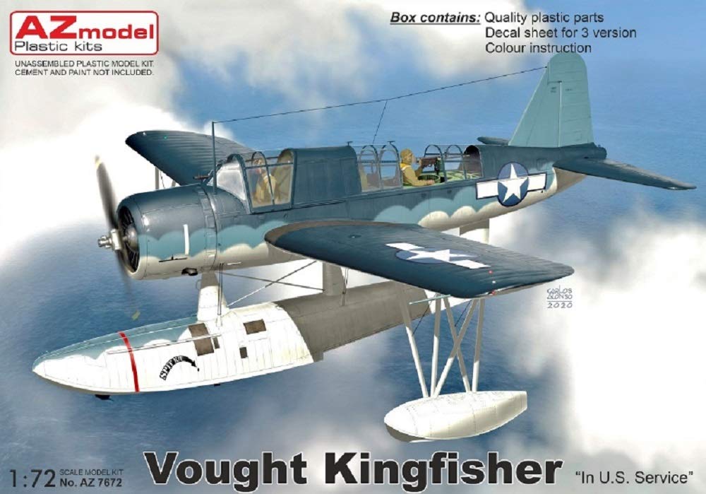 1/72 Scale U.S. Navy Vought Kingfisher Plastic Model Kit AZM7672