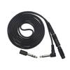 3m 6.35mm Straight To Right Angle Plug Guitar Audio Cable Line with 3