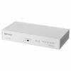 BUFFALO Giga Compatible Metal Housing Built-in Power Supply 8 Ports LSW6-GT-8NS/WH White Switching Hub Magnetic Wall Mounting Compatible