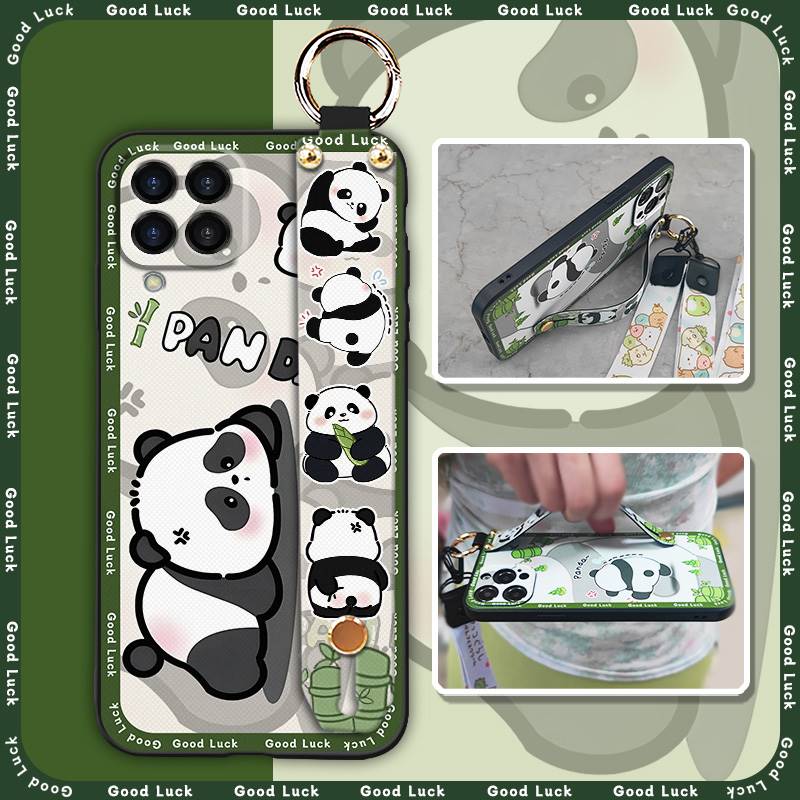 Soft case Silicone Phone Case For Samsung Galaxy M33 5G Global/SM-M336B/DS/Jump2 Cartoon Protective Lanyard Wristband