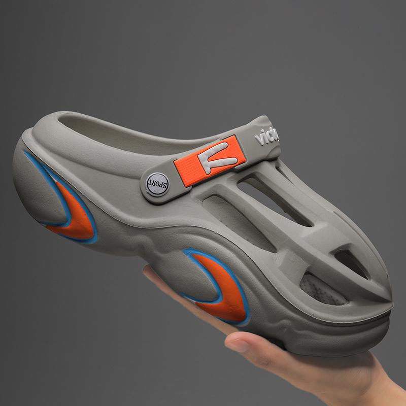 

Autumn Shoes for Men Sandals Male Sneakers Designer Man Footwear Athletic Mens Tennis Trends 2024 Comfort EVA Thick Sole Slipper 40 сірий колір