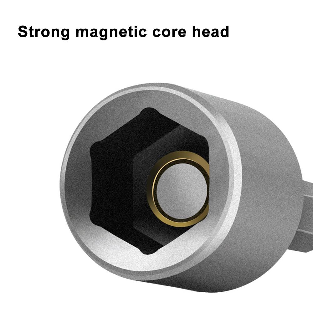 6-15mm 1/4 Šestihranná rukojeť Konverze Silná magnetická nástrčná klíč 65mm Elektrický šroubovák Šroubovák Nástrčný klíč Sada nářadí