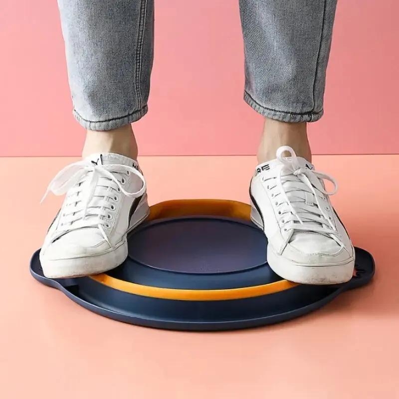 Foldable Dark Blue Washbasin, Food Grade Silicone Vegetable Wash Basin Children Washbasin Extendable Household Baby Water Basin