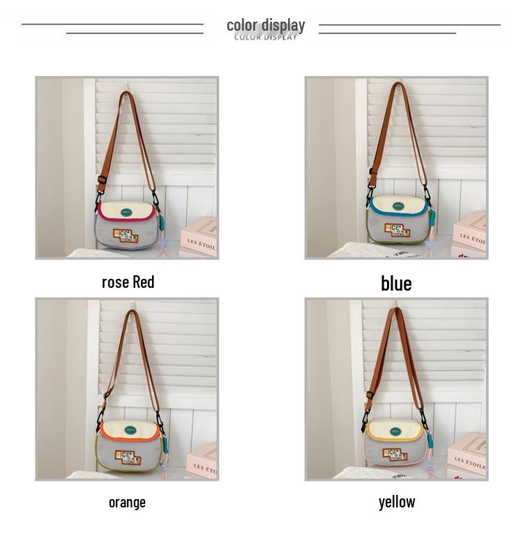 Kids' Korean Style Crossbody Sports Bag - Fashionable Dopamine Shoulder Bag for Boys and Girls