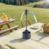Fly Fans for Tables Fly Repellent Fan Soft Holographic Blades Flies Spinner with LED Light Hanging Bug Traps for Camping Fishing