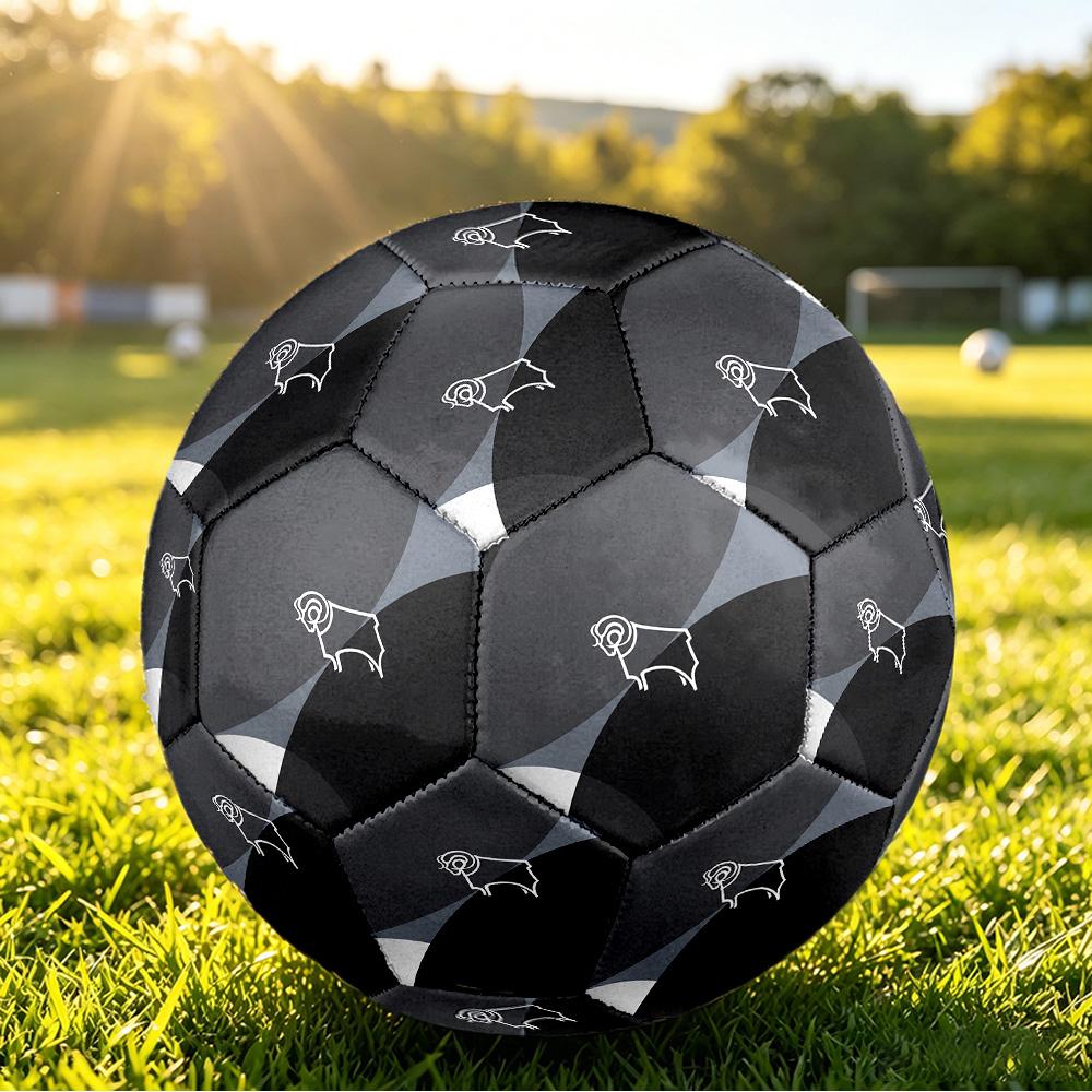 Derby County Football Pallone da Calcio Stampato Taglia 5, Pallone da Calcio Antiscivolo per Partite Adulti Souvenir per i tifosi di Calcio