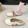 Fashion CRLAYDK Mules for Women Flat Comfortable Floral Slip On Backless Loafers Ladies Closed Toe Dressy Work Slide Casual Shoes