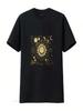 Boho Maanfasen Hemelse Zon Sterren T-shirt Boheemse Fase Mystiek Vintage Gewassen Ademend Grafisch Stijlvol Unisex