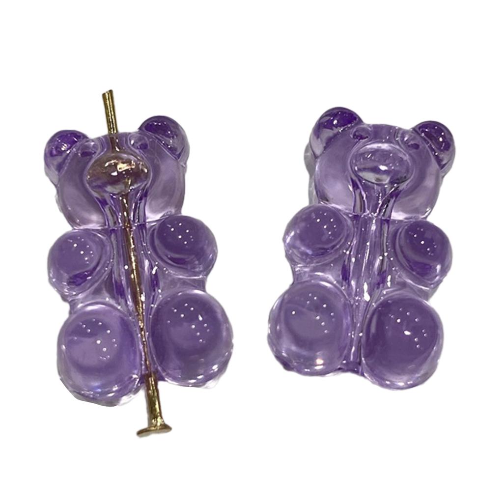 Set of 10 DIY Jewelry Supplies Bear Pendants Bear Jewelry Making Part Acrylic Material for DIY Bracelet Bangle Necklaces