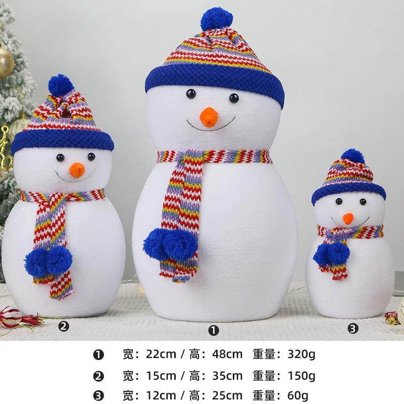 Christmas decorations snowman doll table top ornament Christmas gift Christmas tree accessories snowman
