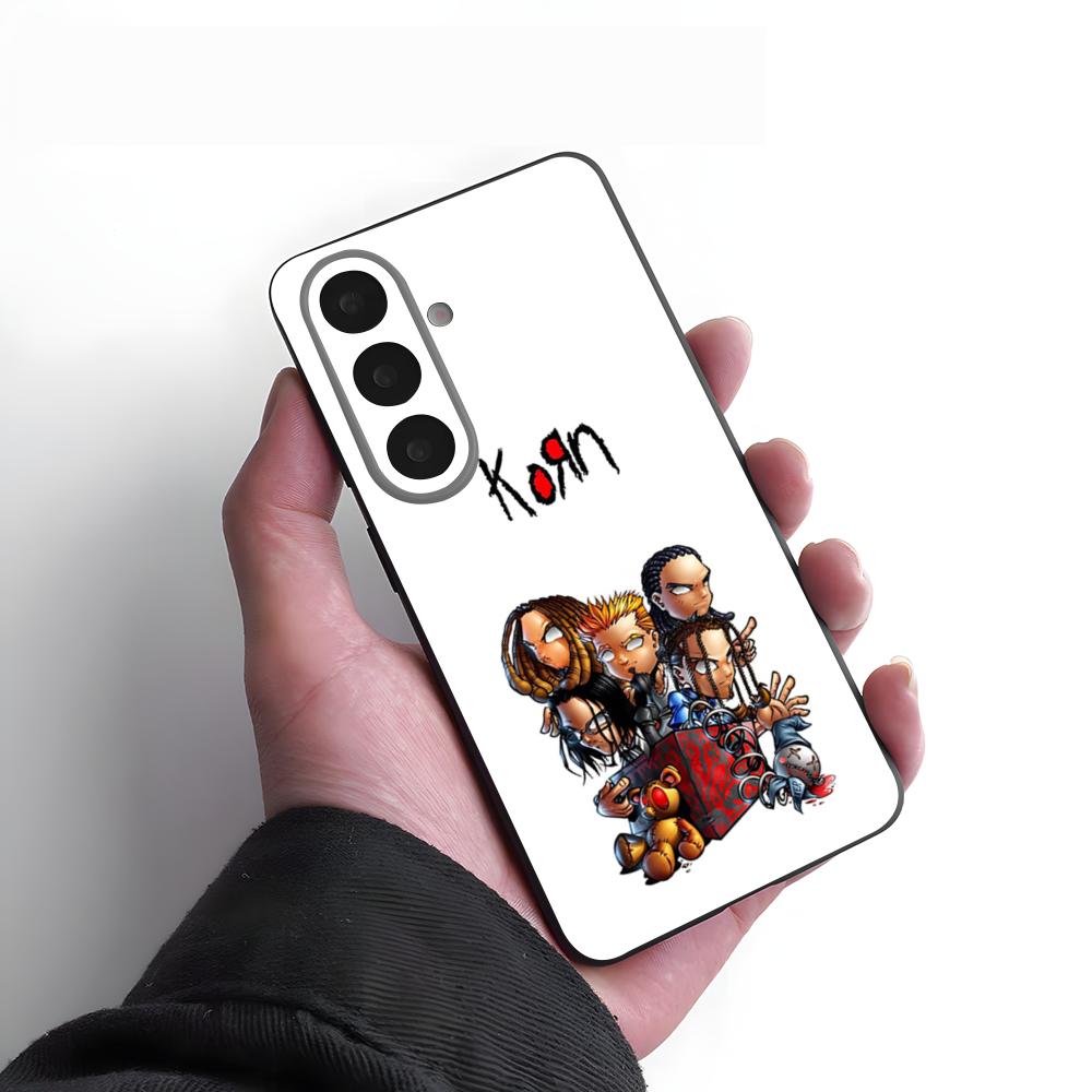 

B-Band Korn Phone Case For Samsung S26 S25 Plus S20 S20 Plus S22 Ultra S23 FE S21 Plus S21 Ultra Soft Cover Samsung S24 FE