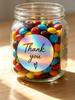 OEM/ODM Premium Iridescent Holographic Thank You Stickers for Cosmetic Gift Packing & Holiday Gift Bag & Gift Box