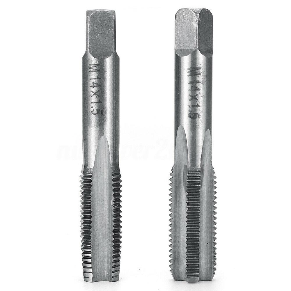 2Pcs Right Hand Thread Tap Straight Fluted Fine Threaded Metric Hand Tap M12 M14 M16 18 M20 1.5mm Hand Tools