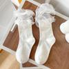 1 Pair Lace Ruffle Style Socks Cute Socks Girls Breathable Cotton Cute Lolitas Socks Sexy Womens Summer Short Thin Socks