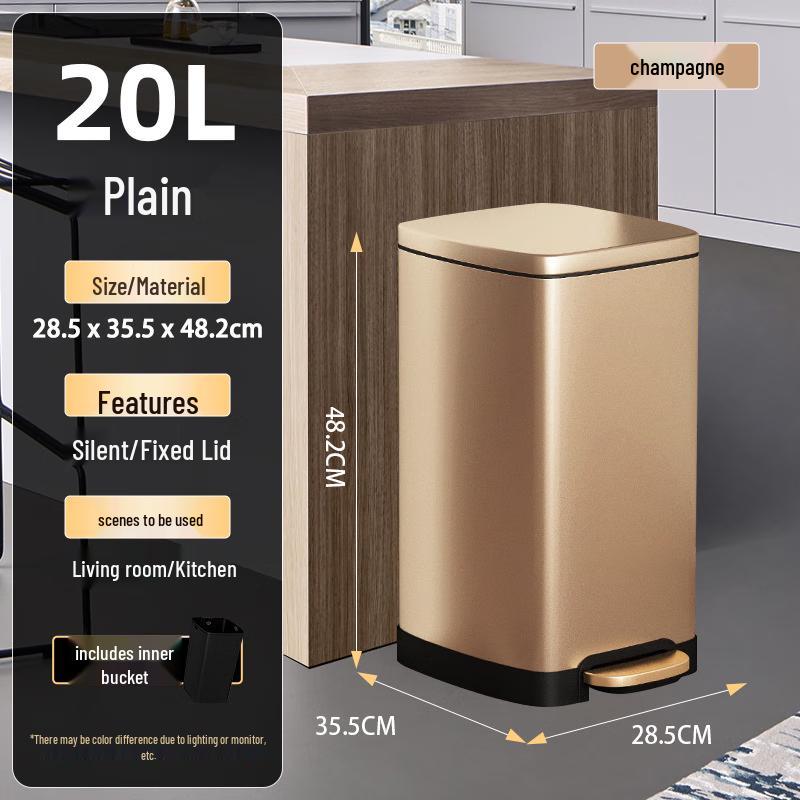 Stainless Steel Pedal Trash Can