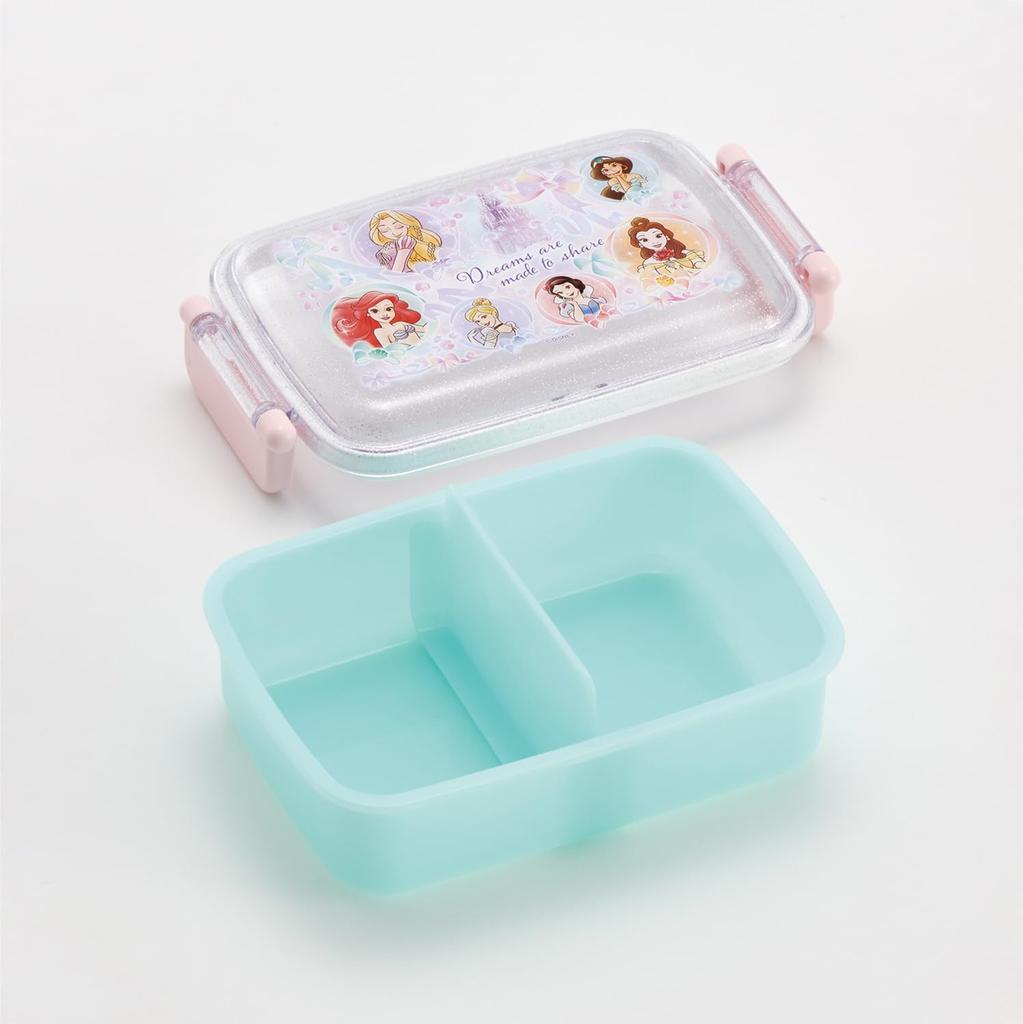 Skater Lunch Single Made in Disney RBF3ANAG68997 Kinderbox, Tier, 450ml, Kuppelförmig, Antibakteriell, Japan, Prinzessin, 25,